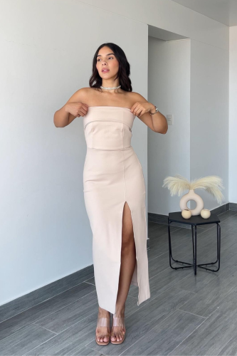 Vestido Sofía - Beige